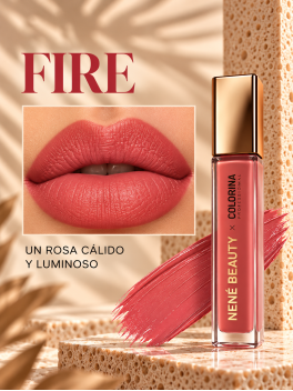 Labial Matte color Fire - Nené