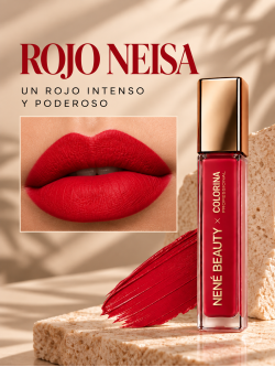 Labial Matte color Rojo Neisa - Nené